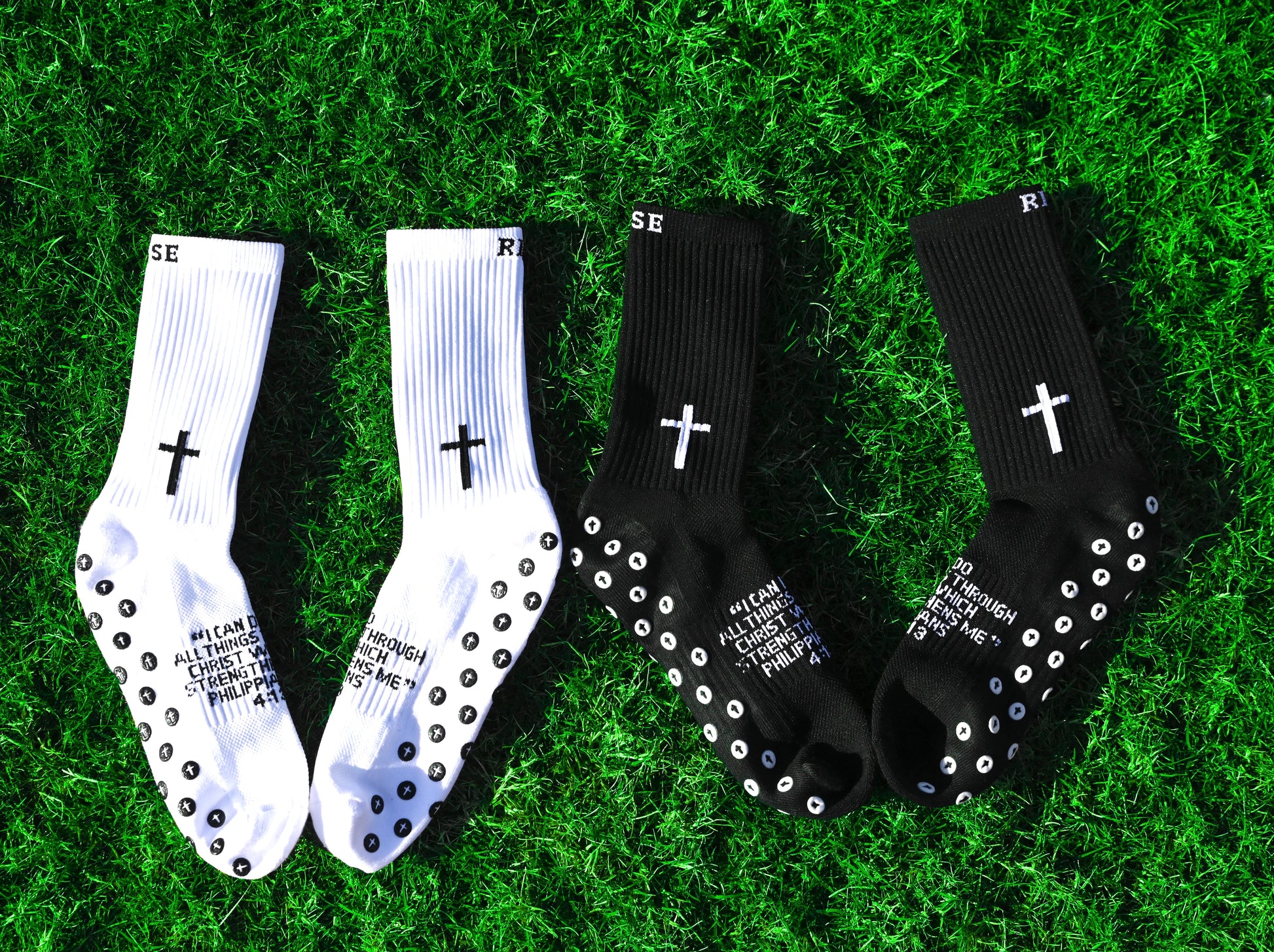 Christian Grip Socks︱ Crafted for Christian Athletes – RISE SPORTS
